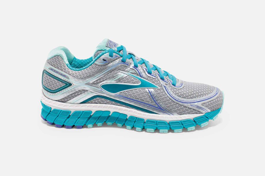 Zapatillas Trail Brooks Adrenaline GTS 16 Mujer Gris/Azules España XBDT31468